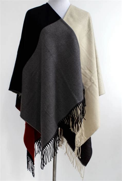 Moda Invierno Mujeres Espesar Manta De Gran Tama O Poncho Capas Ponchos