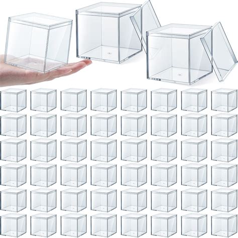 Clear Acrylic Box With Lid Plastic Clear Acrylic Square Cube For Sale