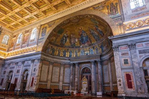 Roma The Papal Basilica Of Saint Paul Outside The Walls Editorial