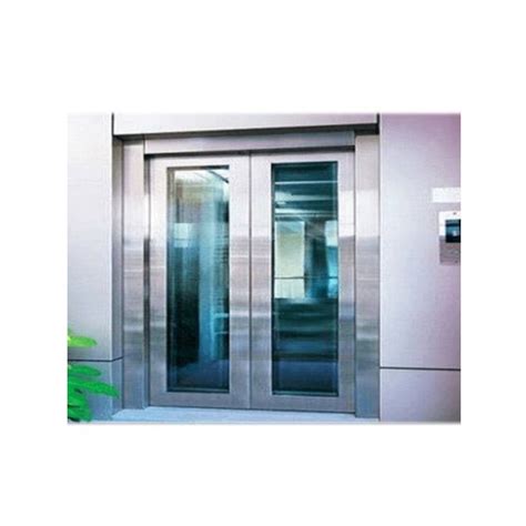 Stainless Steel Silver Elevator Glass Door Center Opening At Rs 35000 In Ahmedabad