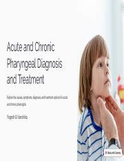 Causes Symptoms And Treatment For Acute And Chronic Pharyngitis