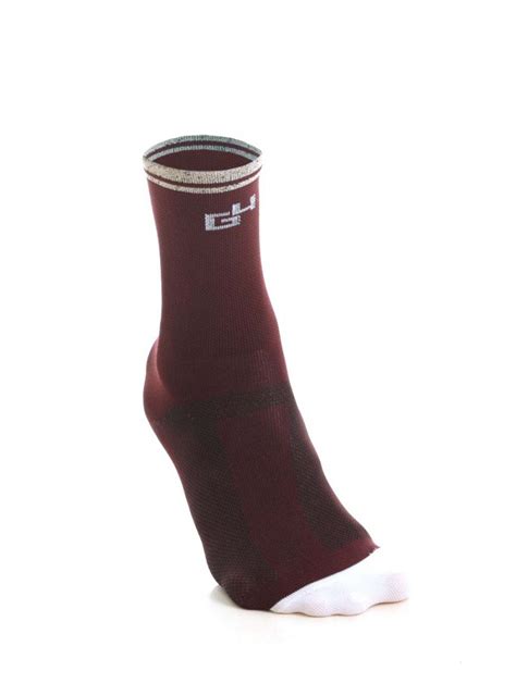 Mediterranean Cycling Socks Burgundy •••• G4 Dimension