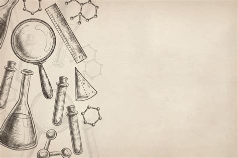 Vintage Science Education Background Free Vector