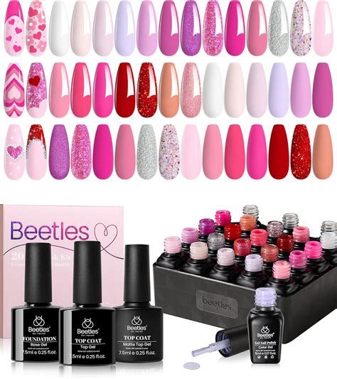 Beetles Gel Polish Gel Polish Pink Nail Set Colors Valentine