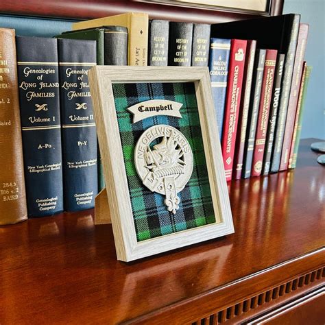 Clan Campbell Framed Tartan Badge - Etsy