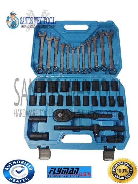 Flyman Usa Pcs Drive Heavy Duty Socket Set With Spanner Set