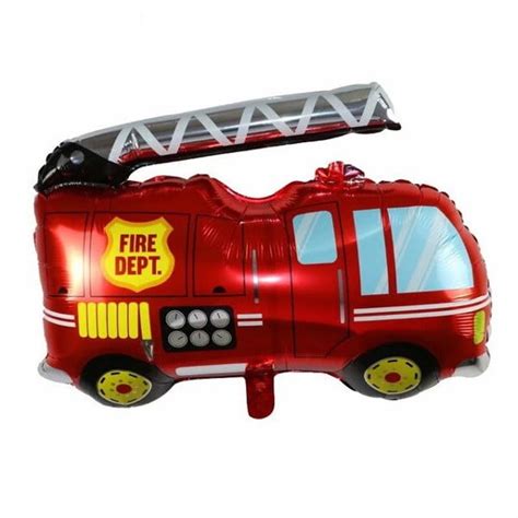 Fire Engine Shaped Foil Balloon Party My Malaysia Online Party Pack