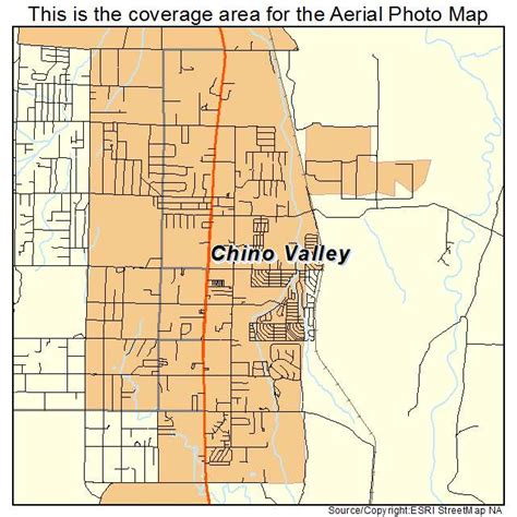 Aerial Photography Map of Chino Valley, AZ Arizona