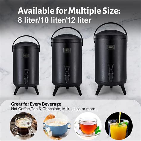 Wantjoin Stainless Steel Insulated Beverage Dispenser Insulated