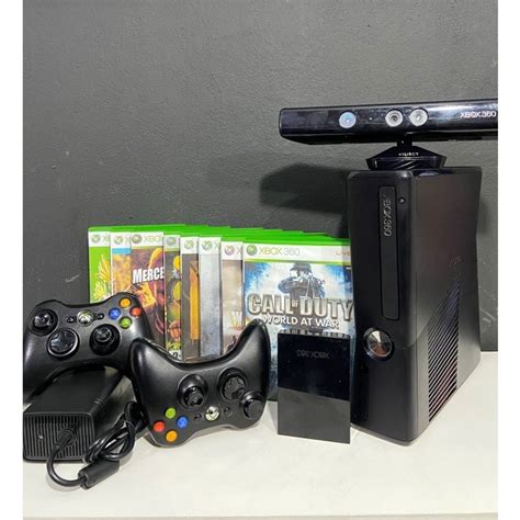 Xbox Completo Controle Jogos Kinect Gb Shopee Brasil