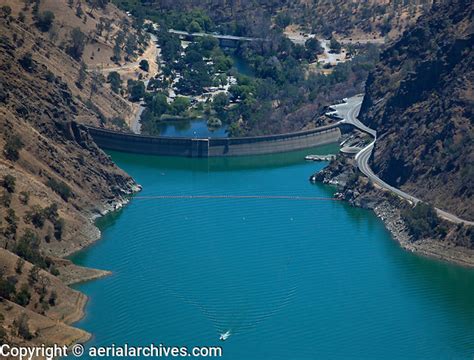 Aerial Photograph Of Monticello Dam Lake Berryessa Napa County