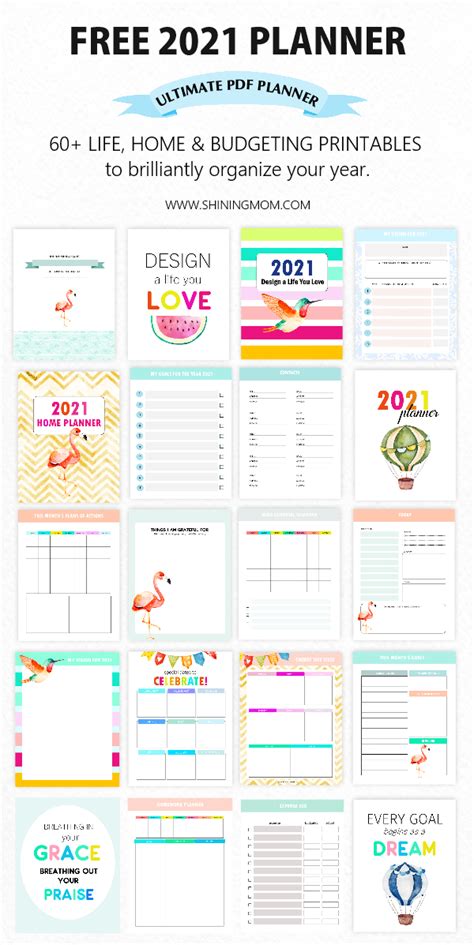 Free Planner 2021 In Pdf Design A Life You Love