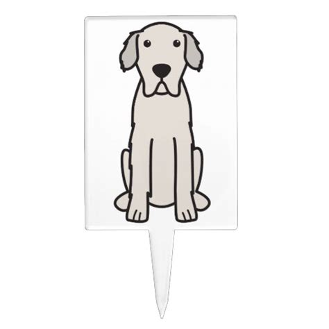 Great Pyrenees Dog Cartoon Cake Topper | Zazzle