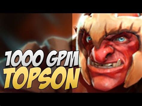 OG Topson Troll Warlord With 1000 GPM In 2019 Dota Gameplay YouTube