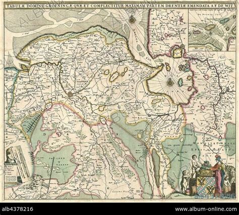 Map Tabulae Dominii Groeningae Qvae Et Complectitur Maximam Partem