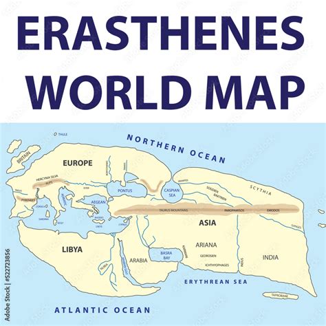 World Map Eratosthenes Nworld Map Based On The Conceptions Of The ...