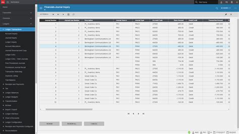 Infor SunSystems 2018 Pricing Screenshots Demo