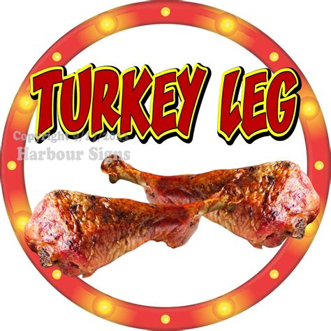 Turkey Leg Decal Concession Food Truck Vinyl Sticker By