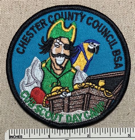 Chester County Council Boy Scout Cub Day Camp Patch Bsa Uniform Scouts