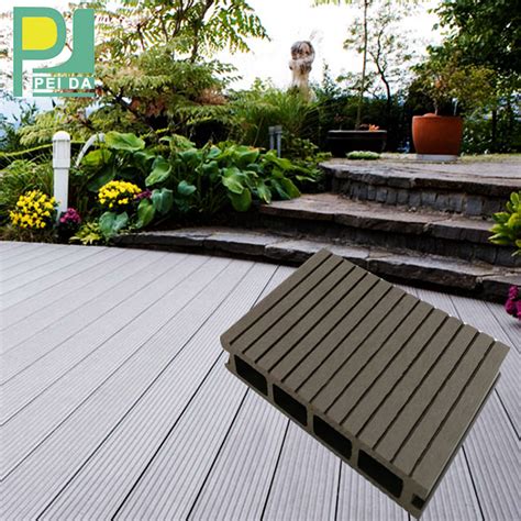 Outdoor Raw Material Anti Uv Wood Plastic Composite Decking Timber Wpc