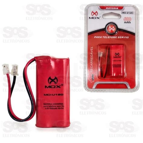 Bateria Para Telefone 2 Células AAA 600 mAh Mox