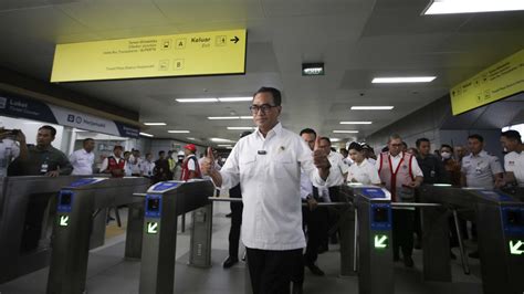 Foto Pemerintah Resmi Tetapkan Tarif LRT Jabodebek Rp 5 000 Untuk 1 Km