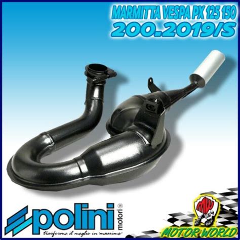 MARMITTA SCARICO COMPLETO ALLUMINIO VESPA PX 125 150 200 2019 S SPRINT