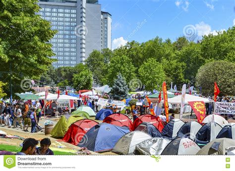 Protestas Y Eventos Del Parque De Taksim Gezi Foto De Archivo Editorial