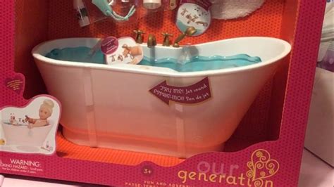 Our Generation Doll Bath And Bubble Set Review Youtube