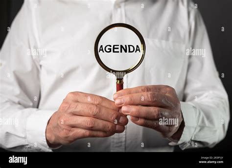Today Agenda Hi Res Stock Photography And Images Alamy