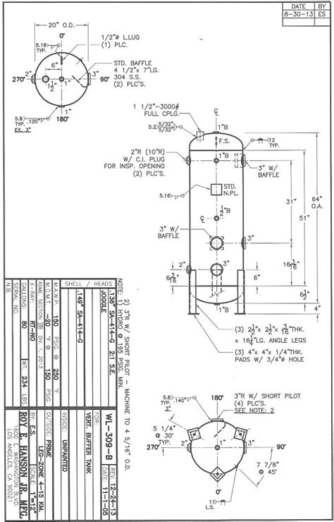 ASME Pressure Vessels ASME Hot Water Buffer Tanks WL B Hanson Tank