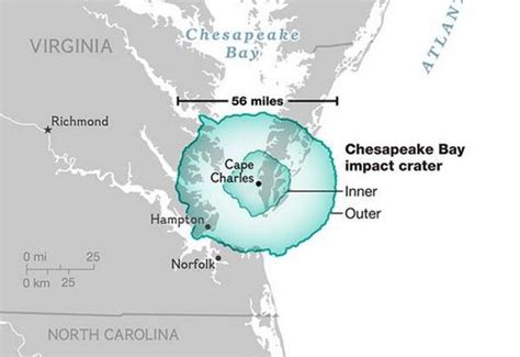 Scientists Drill Into Chesapeake Bay Impact Crater And Find 100m Year