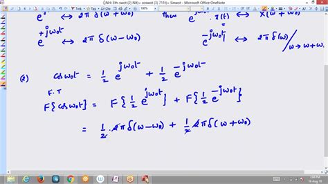 Signals Systems Fourier Transform Cos And Sin Youtube