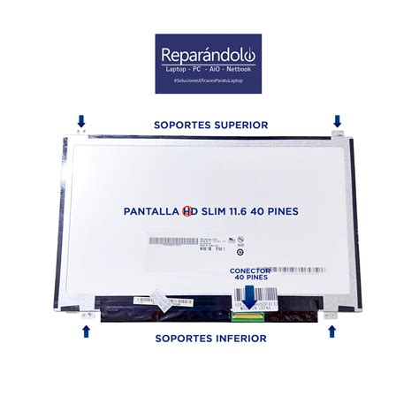 Pantalla De Laptop Slim Pines Con Soportes Superior E Inferior