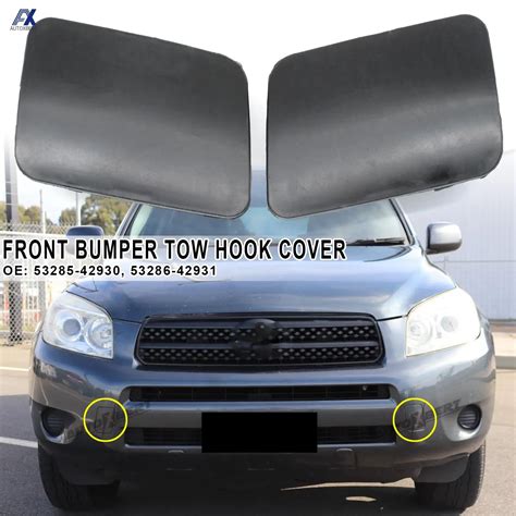 2pcs For Toyota RAV4 XA30 2006 2008 Front Bumper Tow Hook Cover Eye