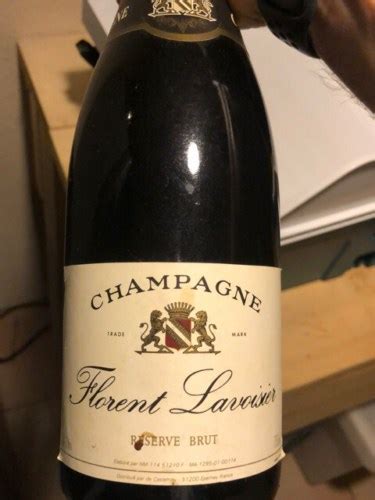 Florent Lavoisier Reserve Brut Champagne Vivino Us