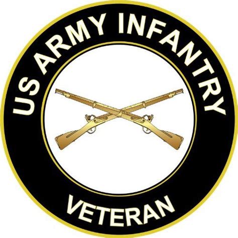 3 8 US Army Infantry Veteran Decal Sticker Army Infantry Us Army