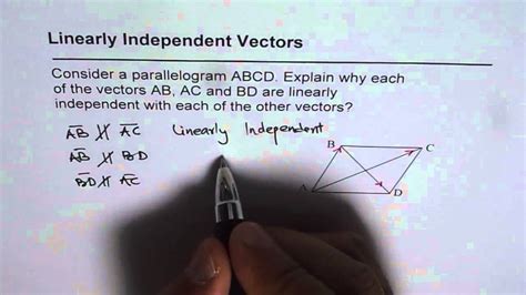 Linearly Independent Vectors Youtube