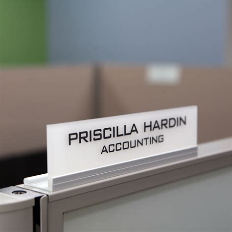 Modern Personalized Office Cubicle Name Plate & Sign Frosted - Etsy Canada