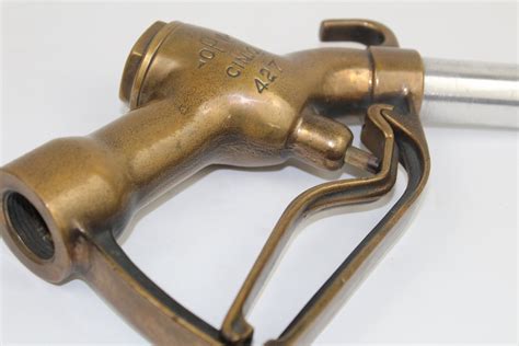 1950s Brass Gas Pump Nozzle Opw Brass Gas Nozzle