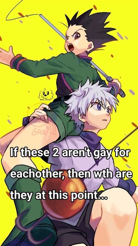 Killua Is DEFINITELY Gay For Gon It S So Obvious Hunterxhunter