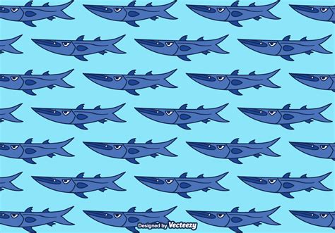 Cartoon Barracuda Vector Background - Download Free Vector Art, Stock Graphics & Images