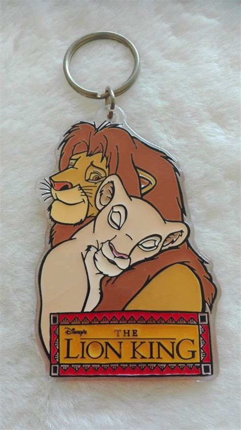 Vintage Disney Brabo Large Plastic Keychain Keyring Lion Etsy