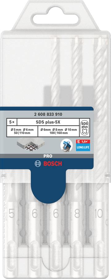 Komplet Udarnih Svedrov Pro Sds Plus X Bosch Professional