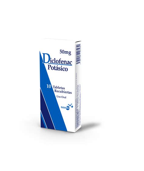Diclofenac Potásico 50 Mg 10 Tabletas Laboratorios Oftalmi