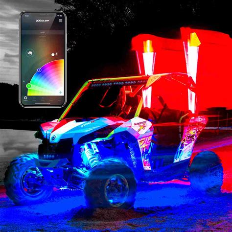 2nd Gen Led Whip Kits Side By Side Utv Xkchrome Smartphone App