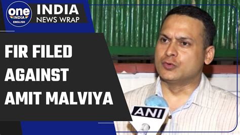 Fir Filed Against Bjps Amit Malviya By Karnataka Police Over Tweet On