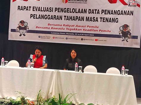 Hadirkan Pembicara Dari Akademisi Bawaslu Sulut Gelar Rapat Evaluasi