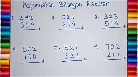 Belajar Matematika Kelas 2 Sd Penjumlahan Bilangan Ratusan Youtube