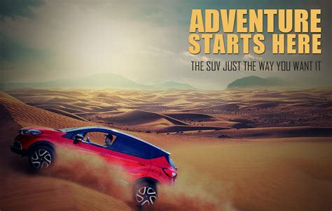 Easy Photoshop Tutorial Design A Suv Advertisement Poster